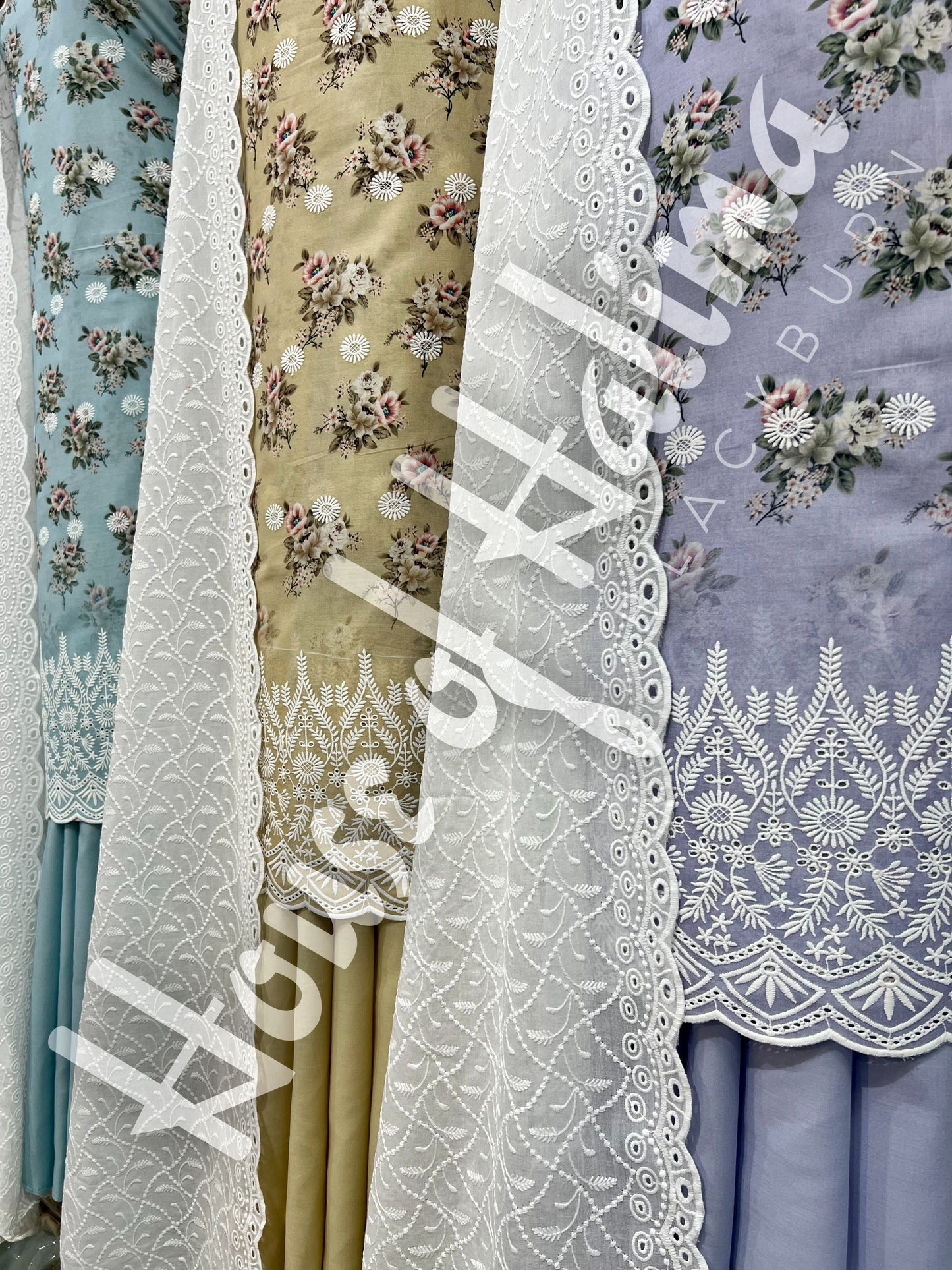 Chikankari cottons 3pcs