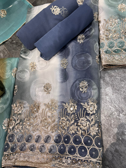 Embroidered broshia 4pcs