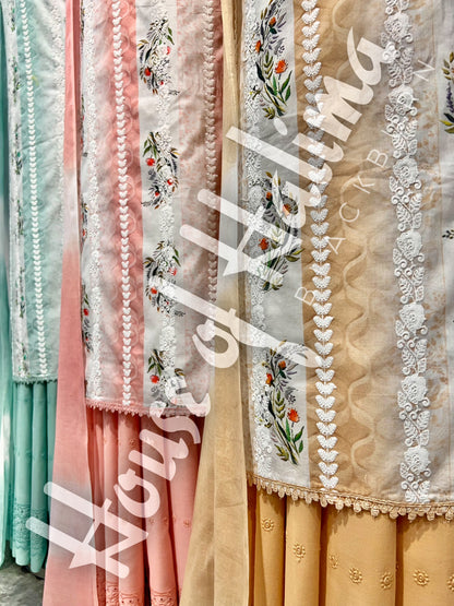 Embroidered cottons 3pcs