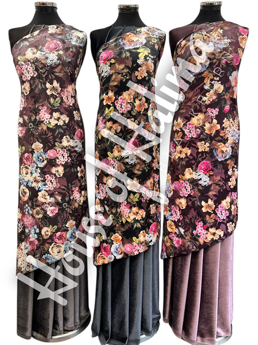 Korean velvet plachi 2pcs