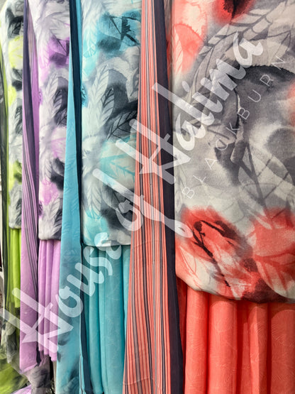 Premium quality french crepe print 3pcs