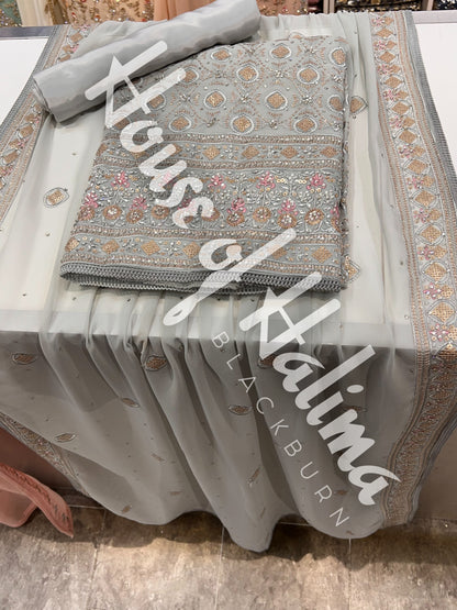 Embroidered georgettes (4pcs)