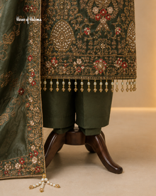 Embellished Shisha Silk 4 Piece Asian Occasionwear Suit