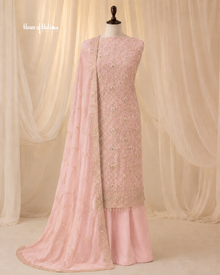 Embellished Georgette 4 Piece Asian Occasionwear Suit (3276)