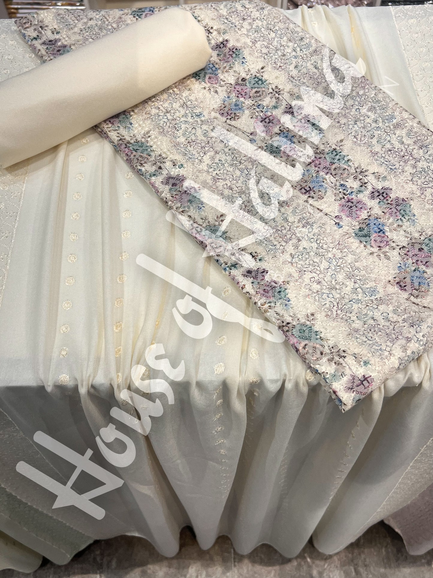 Chikankari pastel alpines 3pcs (D.122)