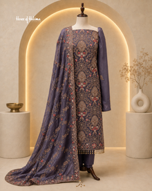 Embellished Shisha Silk 4 Piece Asian Occasionwear Suit
