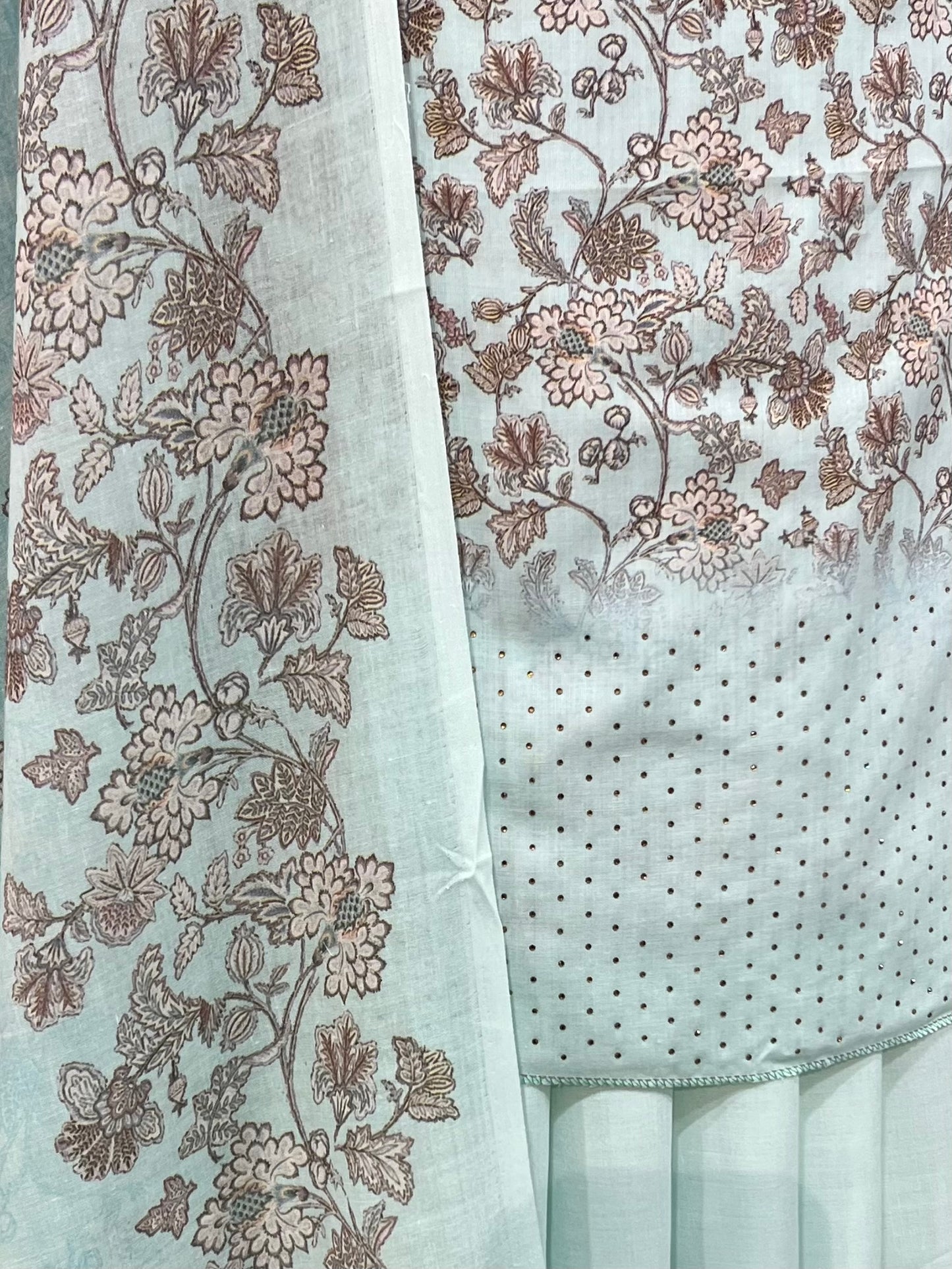 Printed cotton lawn 3pcs
