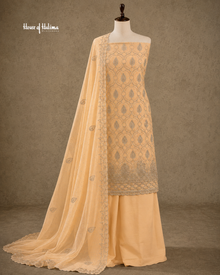 Embroidered Georgette 4 Piece Asian Occasionwear Suit