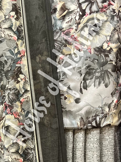 French crepe print 3pcs