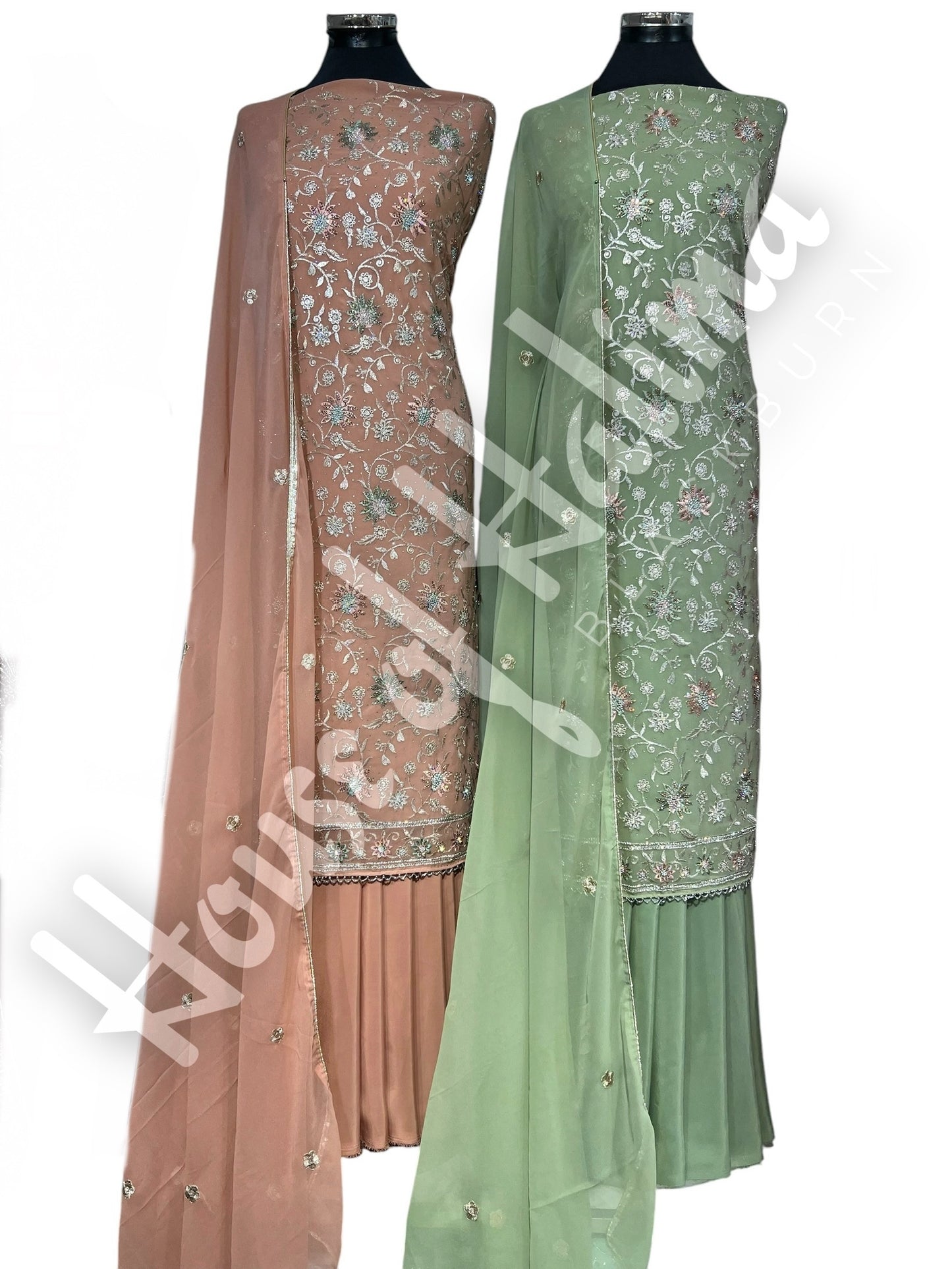 Partywear georgettes 4pcs