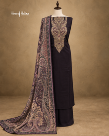 Alpine 3-Piece Resham Embroidered Unstitched Suit
