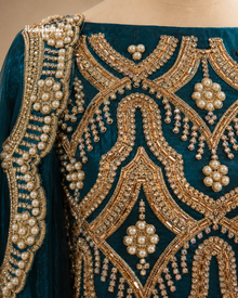 Embellished Shisha Silk 4 Piece Asian Occasionwear Suit