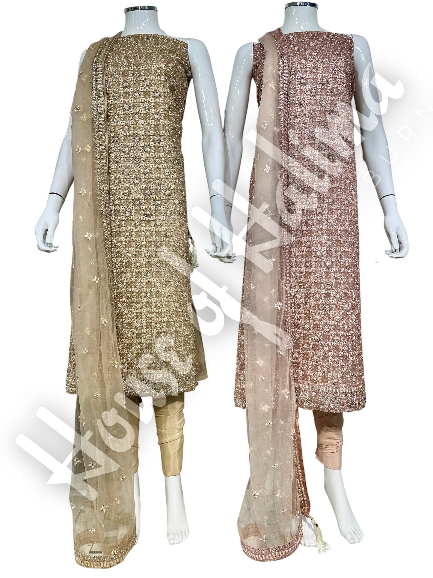 Partywear fancy net 4pcs