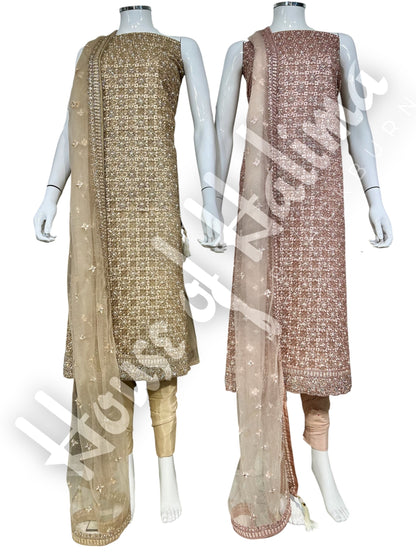 Partywear fancy net 4pcs