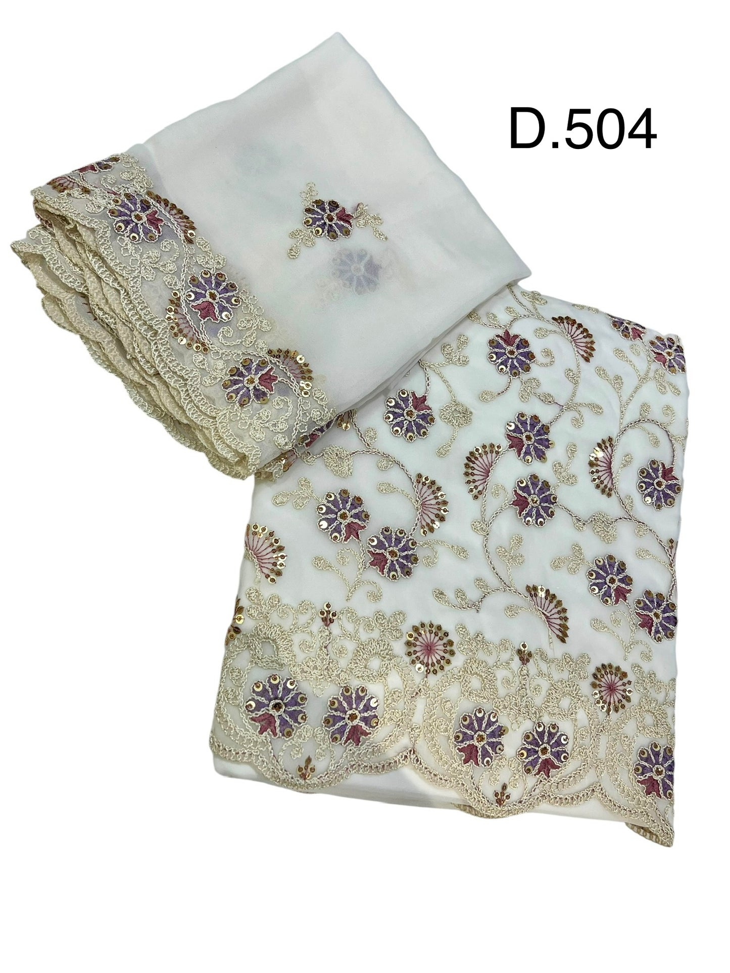Partywear georgettes 4pcs