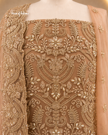 Embellished Net 4 Piece Asian Occasionwear Suit