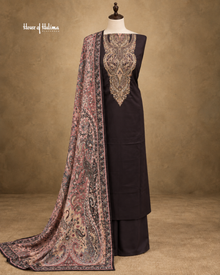 Alpine 3-Piece Resham Embroidered Unstitched Suit