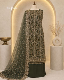 Embellished Net 4 Piece Asian Occasionwear Suit