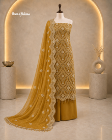 Embellished Shisha Silk 4 Piece Asian Occasionwear Suit