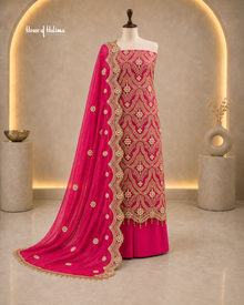 Embellished Shisha Silk 4 Piece Asian Occasionwear Suit