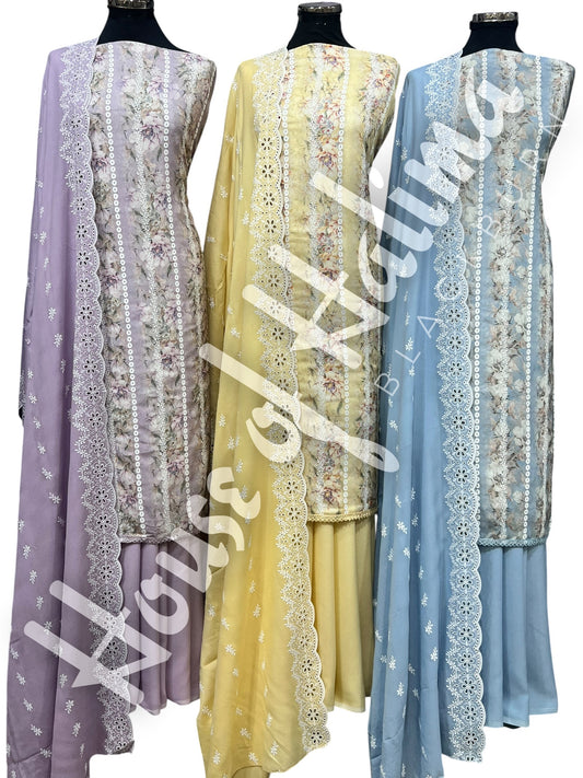 Embroidered alpines 3pcs