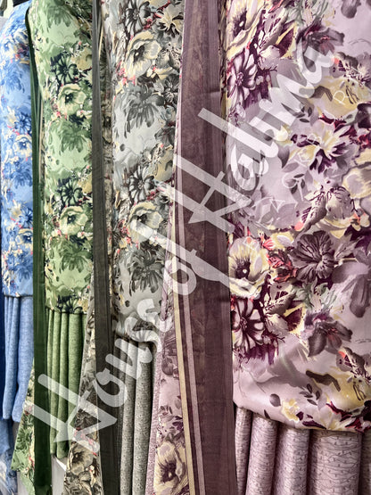 French crepe print 3pcs
