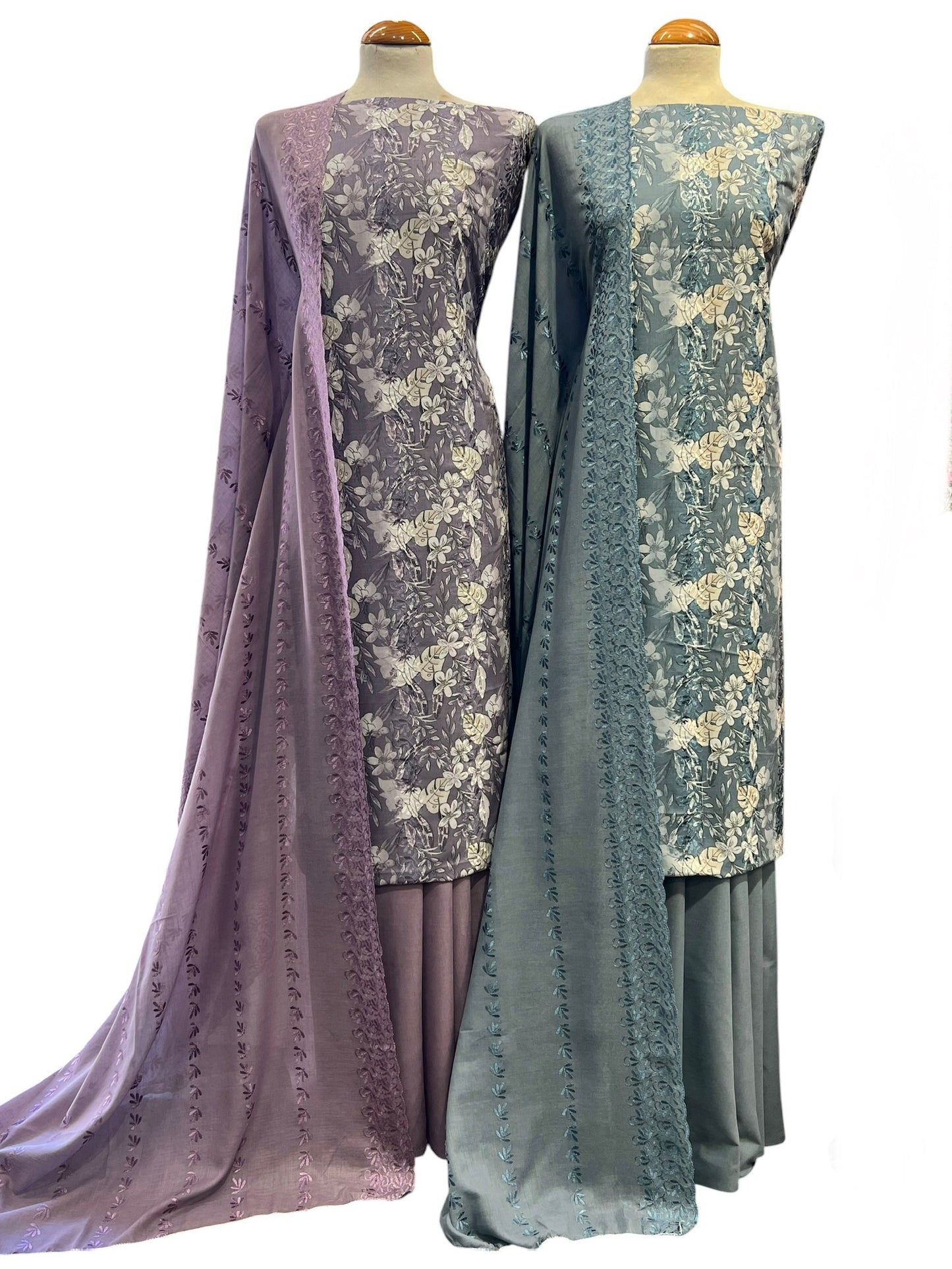 Embroidered cotton 3pcs