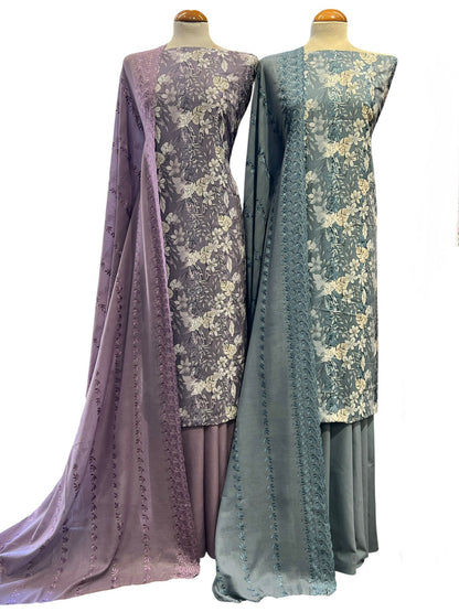 Embroidered cotton 3pcs
