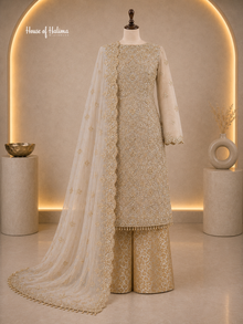 Embellished Shisha Silk 4 Piece Asian Occasionwear Suit