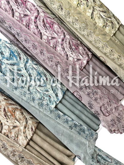 Premium quality french crepe print 3pcs