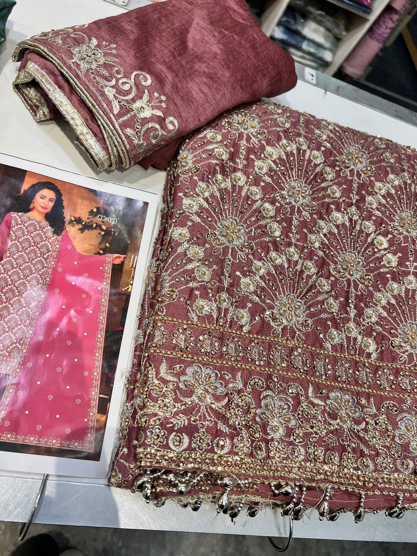 Partywear raw silk 4pcs