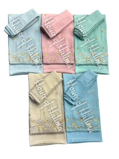 Embroidered georgettes 4pcs (5490)