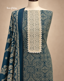 Paisley Embroidered 3-Piece Unstitched Suit