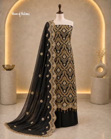 Embellished Shisha Silk 4 Piece Asian Occasionwear Suit