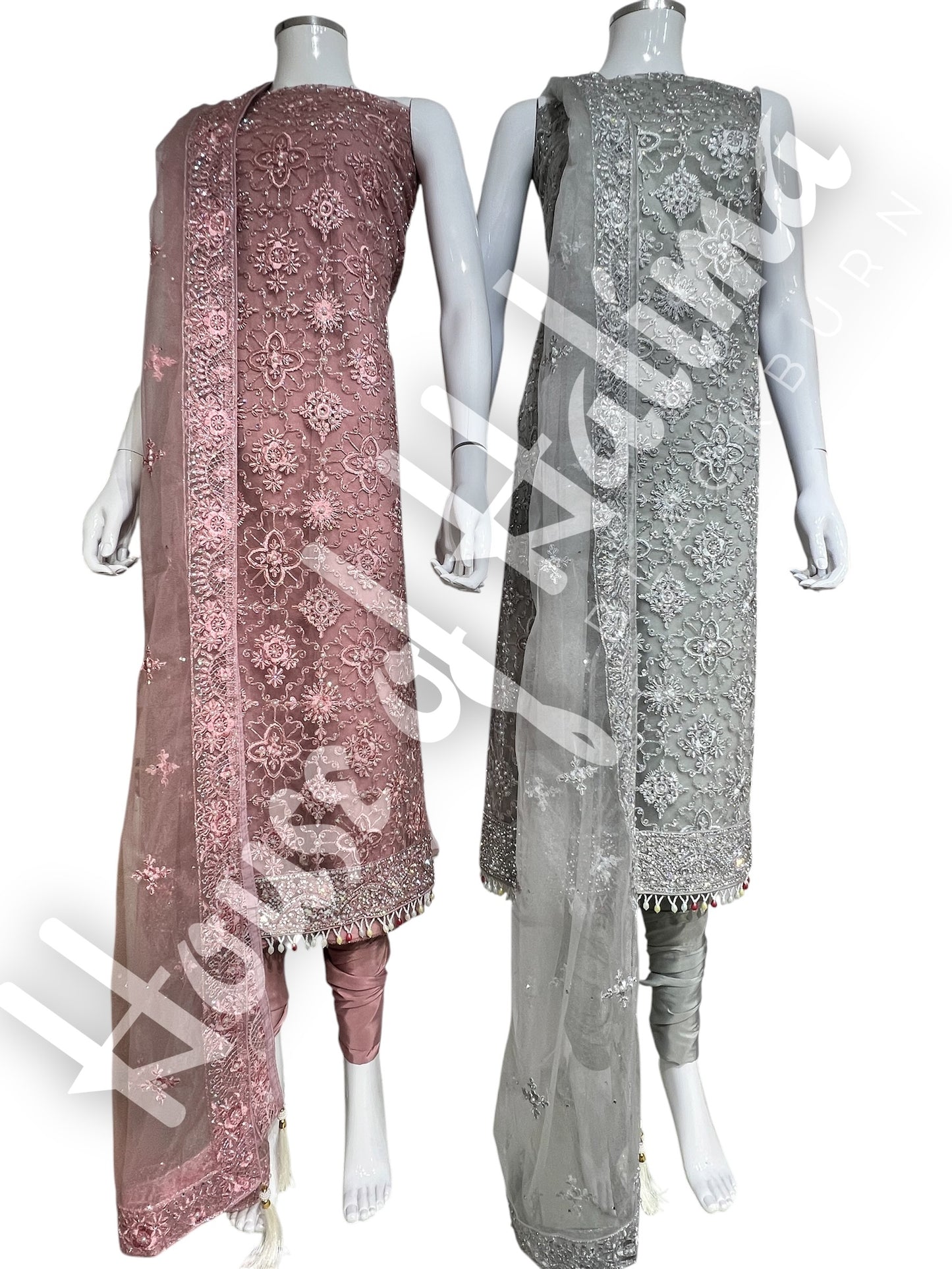 Partywear fancy net 4pcs