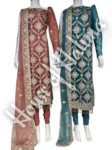 Partywear fancy net 4pcs