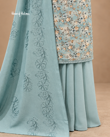Alpine 3-Piece Floral Printed & Doriwork Embroidered Unstitched Suit