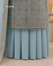 Embellished Georgette 4 Piece Asian Occasionwear Suit