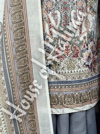 Chikankari cottons 3pcs