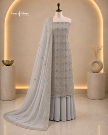 Embellished Georgette 4 Piece Asian Occasionwear Suit