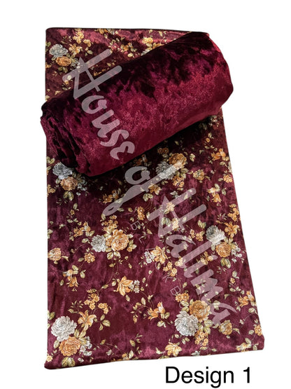 Printed velvet 2pcs (PRV-1)