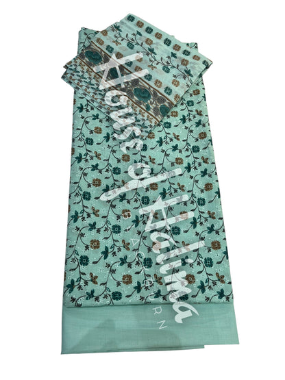 Embroidered cotton lawn 3pcs