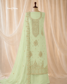 Embroidered Georgette 4 Piece Asian Occasionwear Suit