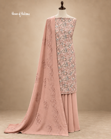 Alpine 3-Piece Floral Printed & Doriwork Embroidered Unstitched Suit
