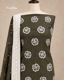 Alpine 3-Piece Floral Embroidered Unstitched Suit