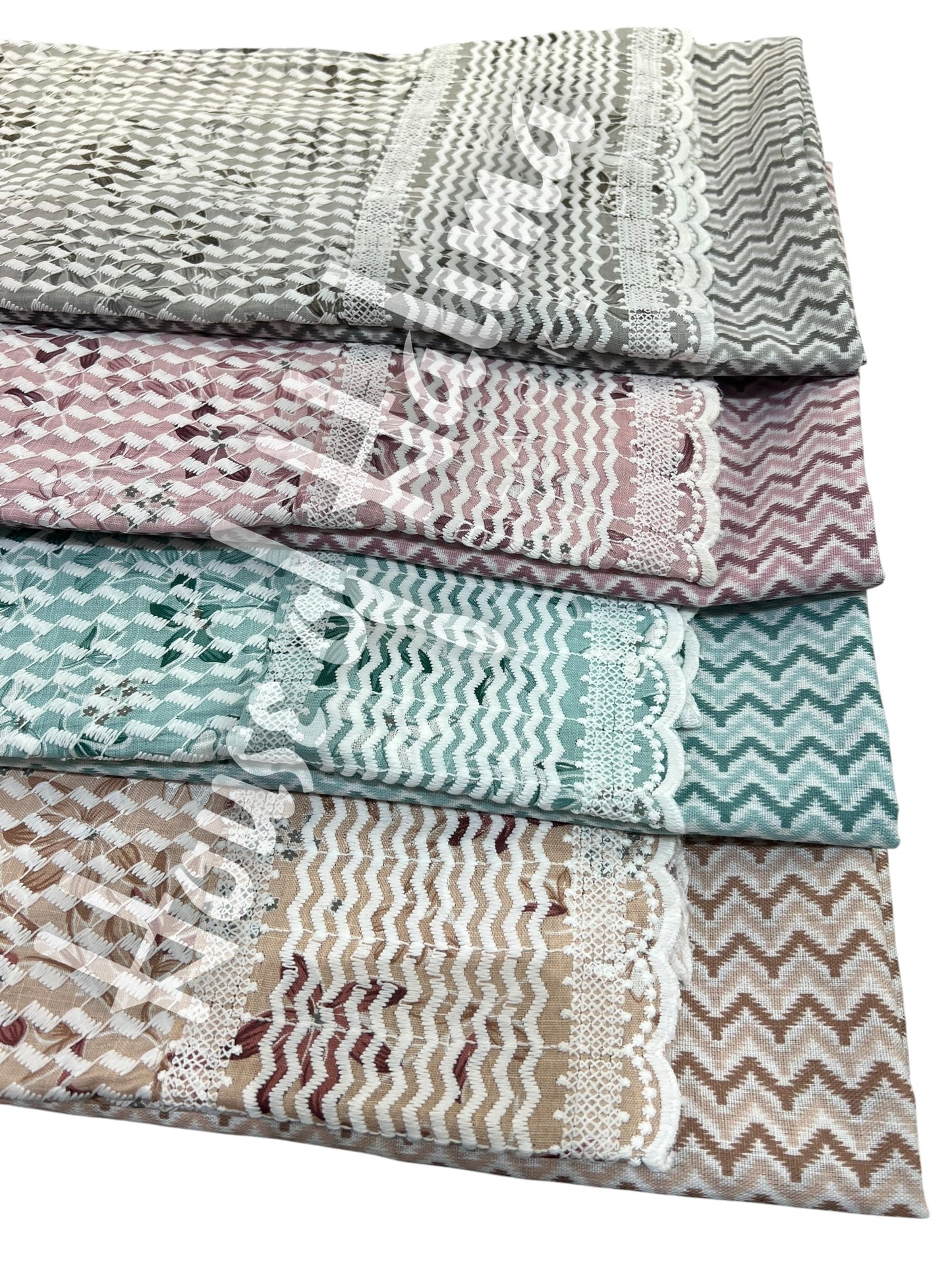 Embroidered cotton lawn 3pcs