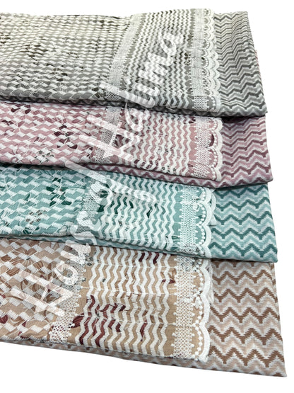 Embroidered cotton lawn 3pcs