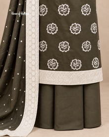 Alpine 3-Piece Floral Embroidered Unstitched Suit