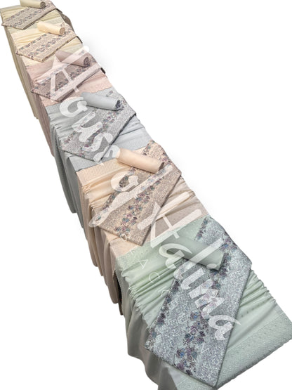 Chikankari pastel alpines 3pcs (D.122)