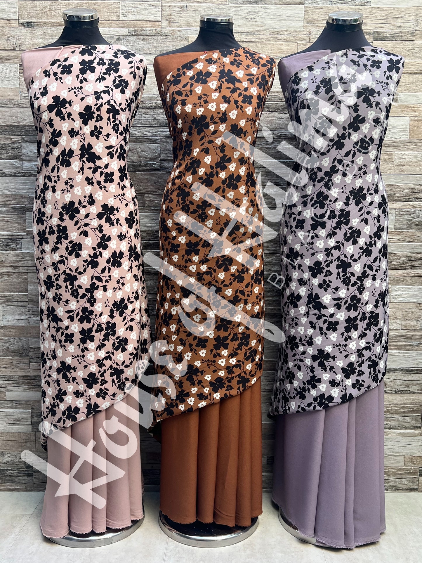 Moss crepe print 2pcs